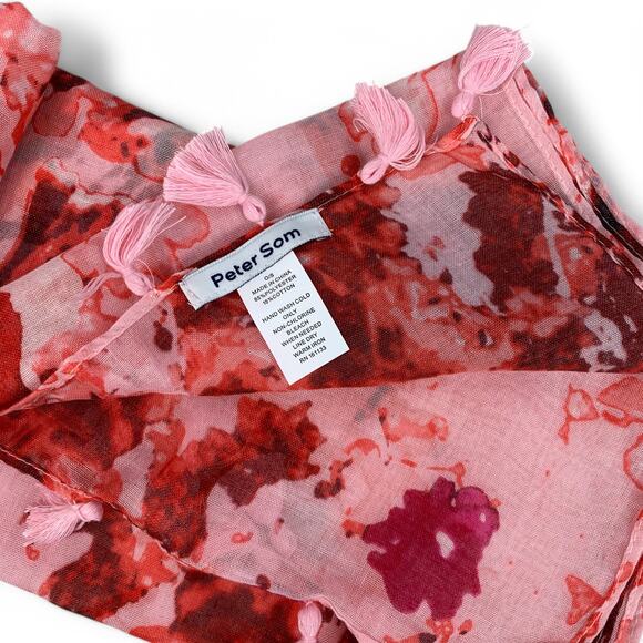Peter Som Sarong Dream Floral in Rose Quartz Swim Beach Coverup Womens One Size - Picture 4 of 9